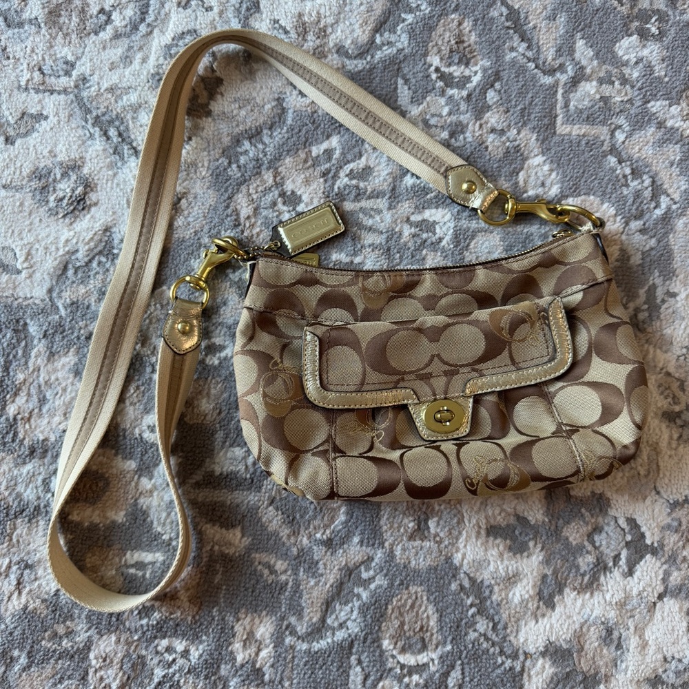 Vintage Coach 2-way cross body bag